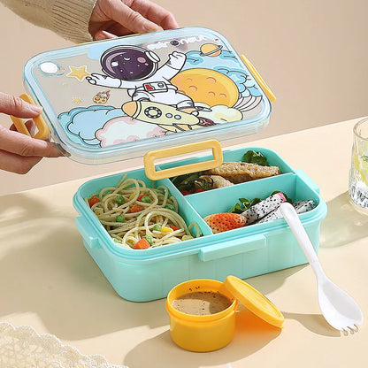 Cute Kids Lunch Box with multiple Compartments style – Leakproof Bento Lunchbox