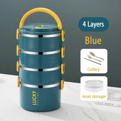Portable Lunch Box  Bento Thermos Containers with Bag
