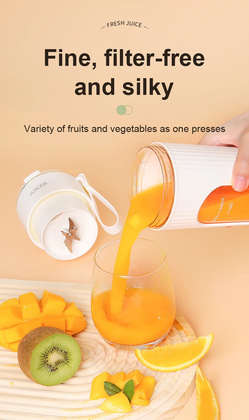 Powerful Portable Blender smoothies / Juicer travel cup Rechargeable Lcd Display