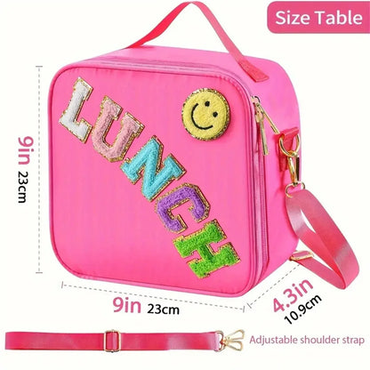 Adjustable Strap Insulated Lunch Bag for kids