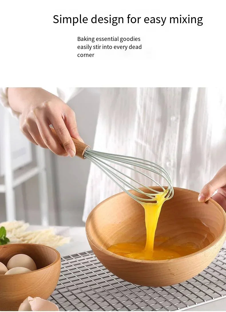 12pcs Set of Silicone Wooden Handle Kitchen Utensils Set Non Stick Pot Spoon