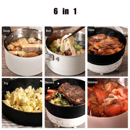 .2L Foldable Electric Cooking Pot – Portable Multifunctional Hot Pot Cooker