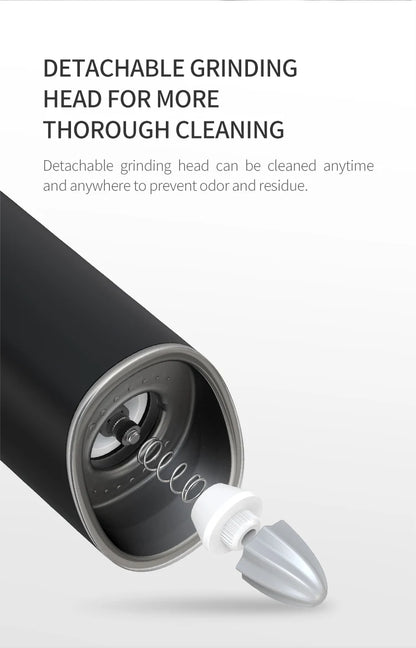 Electric Salt & Pepper Grinder – Gravity Automatic Spice Mill with LED Light