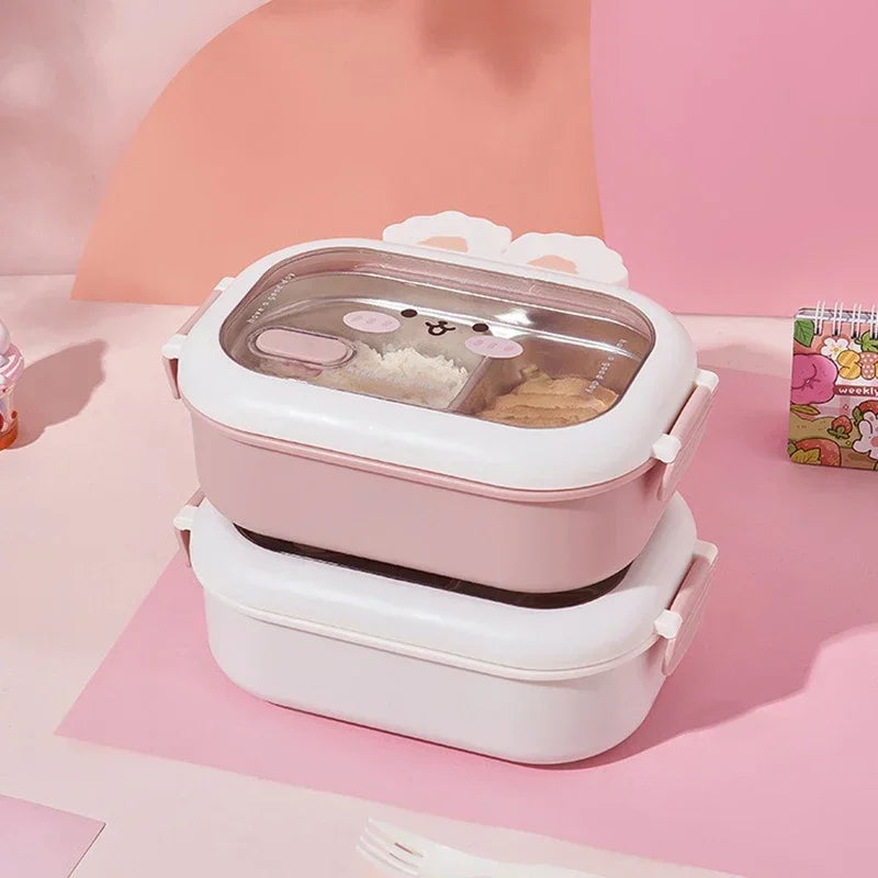 Stainless Steel Lunch Box Rabbit Design Bento Box For Kids