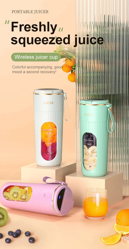 Powerful Portable Blender smoothies / Juicer travel cup Rechargeable Lcd Display