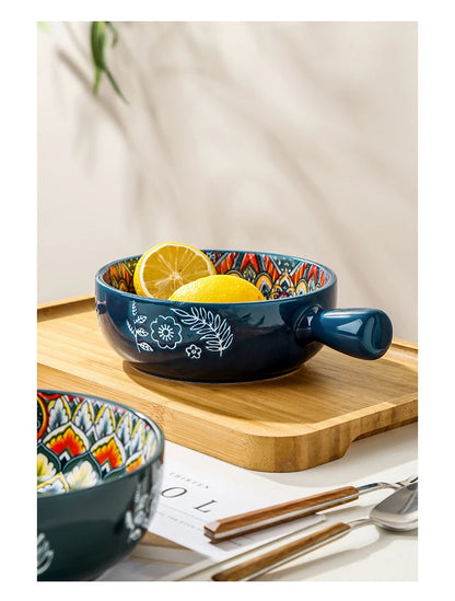 Ceramic Single Handle Bowl – Bohemian Creative Design