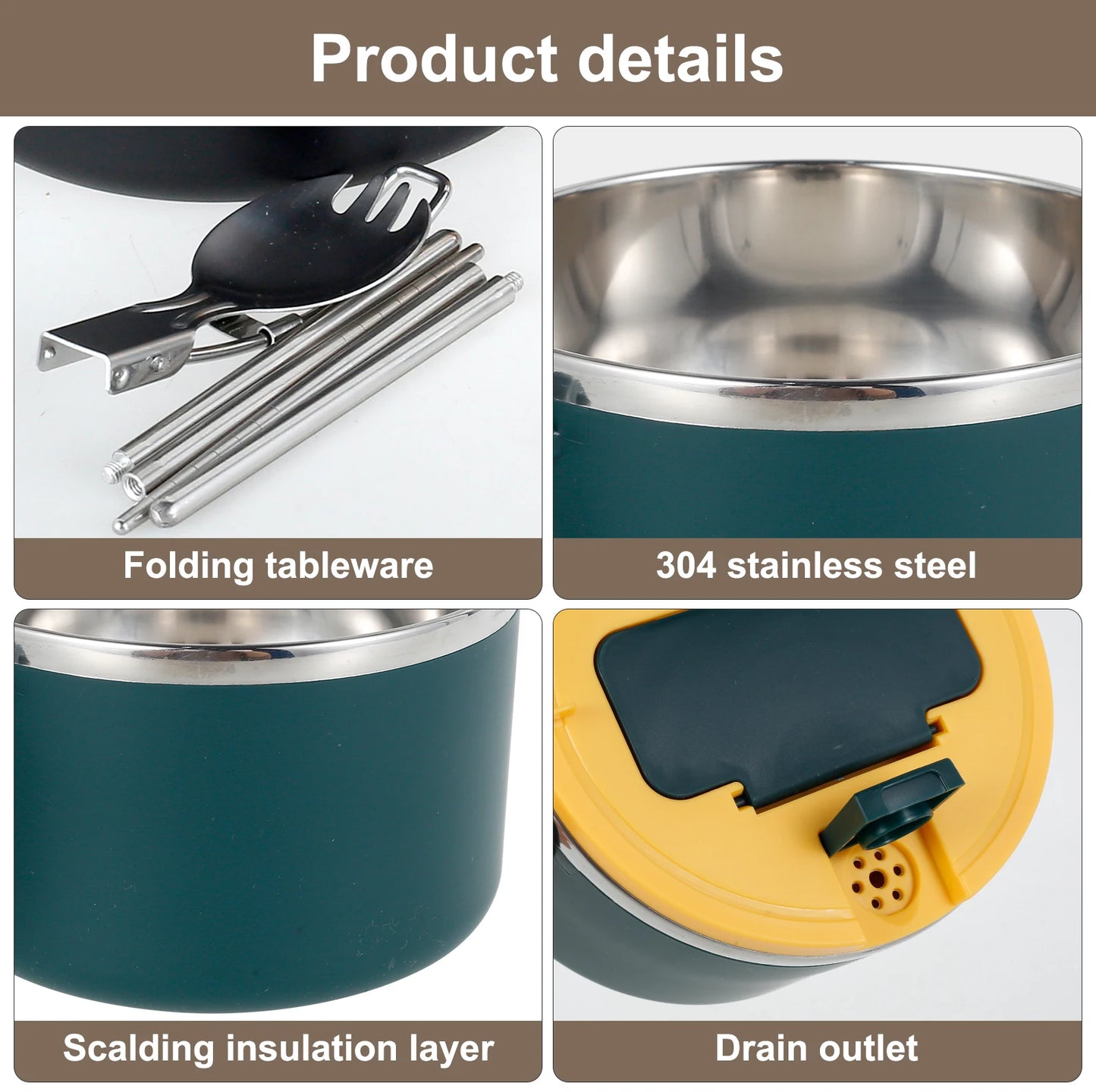 Microwave Ramen Noodle Bowl with Spoon Chopsticks BPA Free Ramen Cooker Bowl