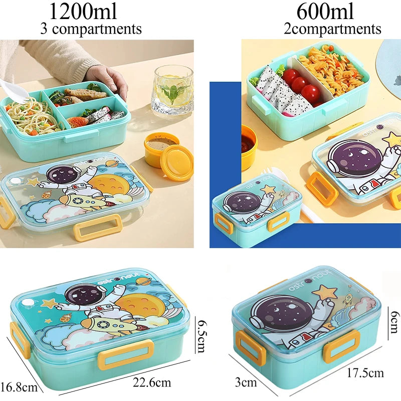 Cute Kids Lunch Box with multiple Compartments style – Leakproof Bento Lunchbox