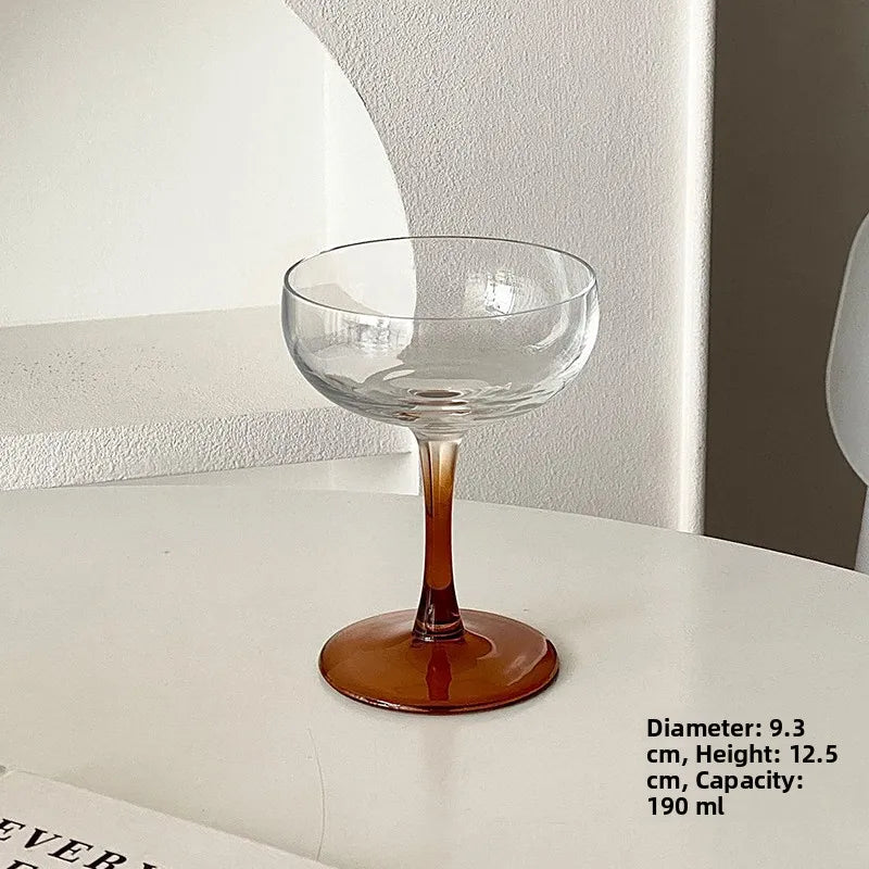 Pink Frosted Highball Glass – Elegant Cocktail & Champagne Glass