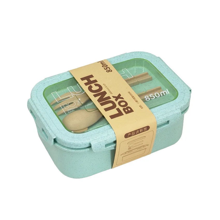 1100ML Lunch Box Bento Box With Spoon Chopsticks