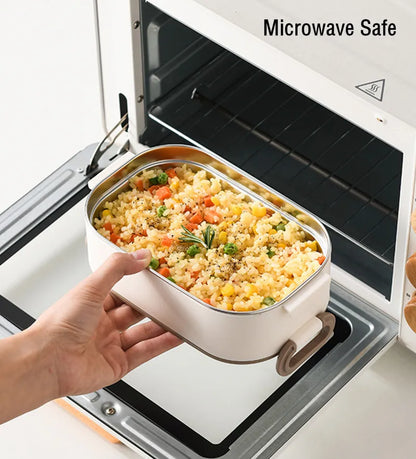 1500ml Double Layers Lunch Box With Insulation Bag Leak-Proof Bento Box