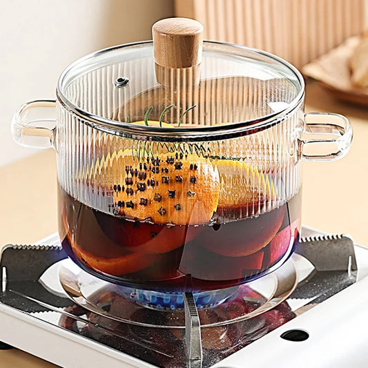 Cooking Pot 1.6L – Heat-Resistant Borosilicate Glass Pot