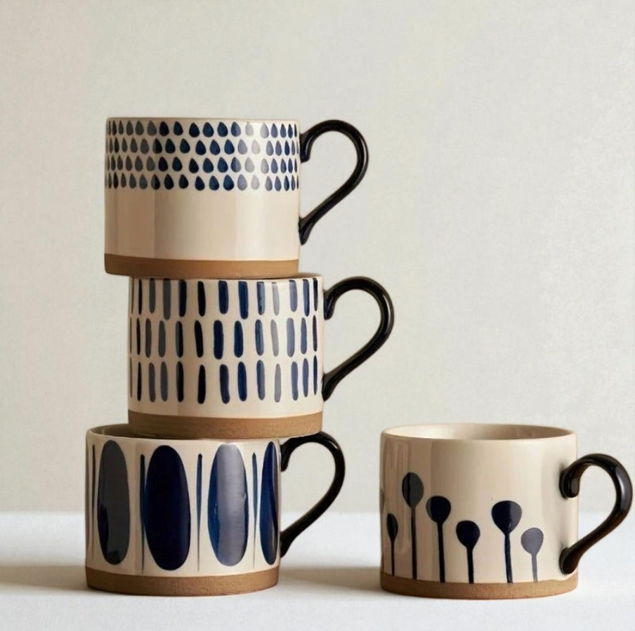 450ML Nordic Retro Style Ceramic Coffee Mug