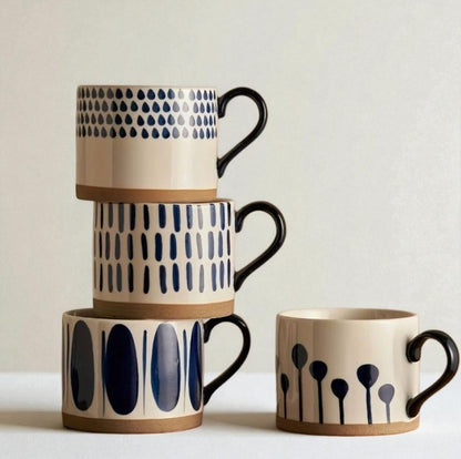 450ML Nordic Retro Style Ceramic Coffee Mug