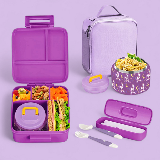 Kids Lunch Box Set with insulated bag – more choice of colour