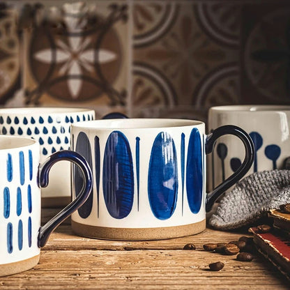 450ML Nordic Retro Style Ceramic Coffee Mug