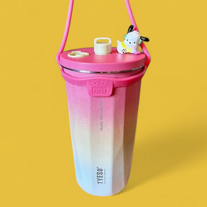 600ML Thermos Stainless Steel Vacuum Insulated Travel Mug | Gradient Color Thermal Cup