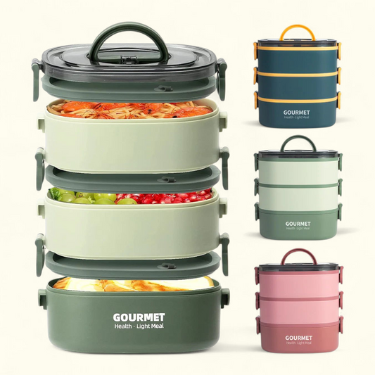 2000ML 3 Layer Portable lunch Box
